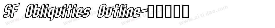 SF Obliquities Outline字体转换